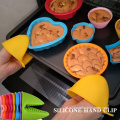 Cozinha Baking Microondas Silicone Anti-Scalding luvas